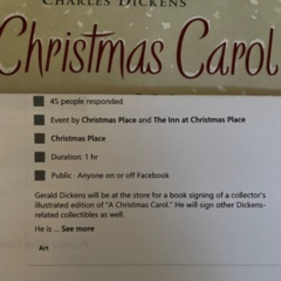 NWT Autographed "A Christmas Carol" Book - Picture 11 of 15